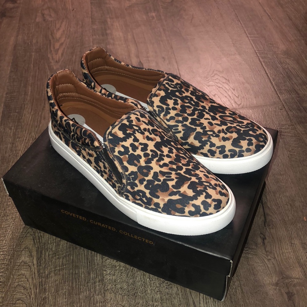 Cheetah Print Slip Ons